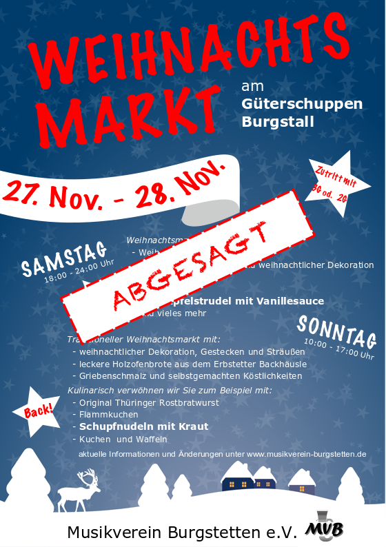 Read more about the article Weihnachtsmarkt 2021 – ABGESAGT